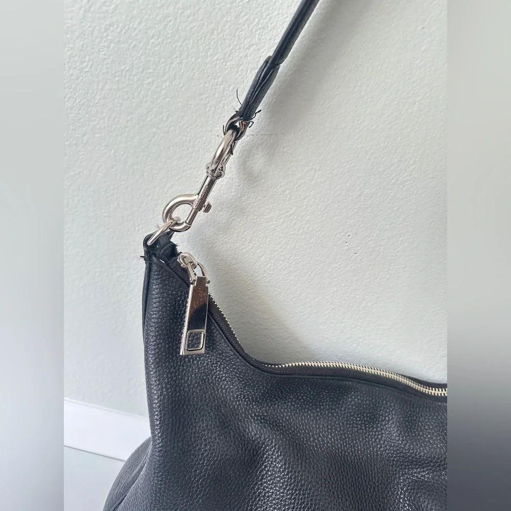 Marc Jacobs Womens Gotham Casual Leather Hobo Bag Solid Black